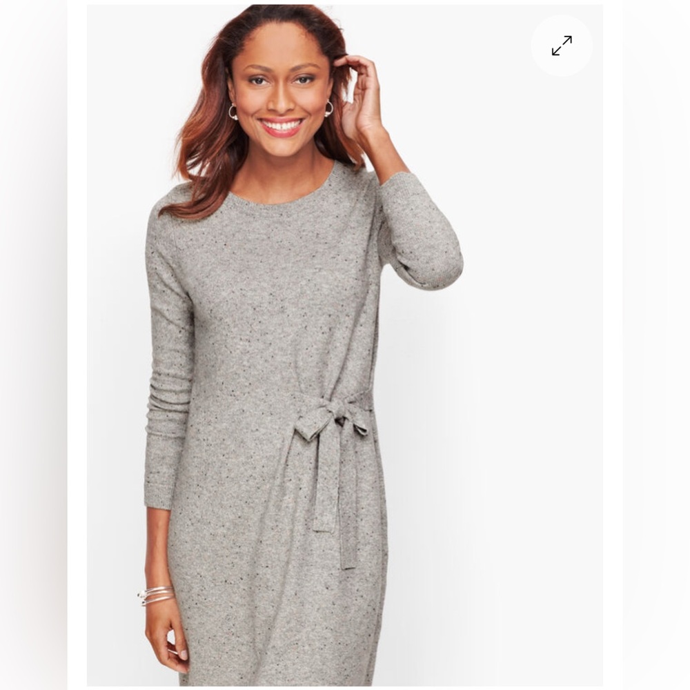 Elegant Gray  Women's Dress - Picture 2 of 4